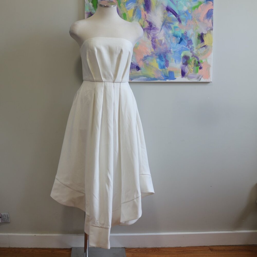 C/MEO Collective | CMEO Strapless Midi Dress in White